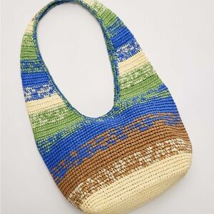 MANGO
Women's Natural Fiber Gradient Shopping Bag